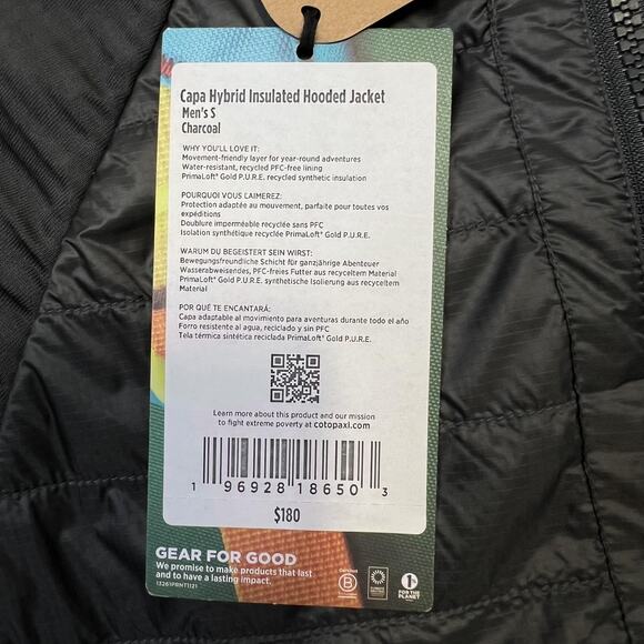 Cotopaxi Capa Hybrid hoodie Insulated Jacket Mens Small Primaloft Hooded Outdoor - Picture 5 of 11